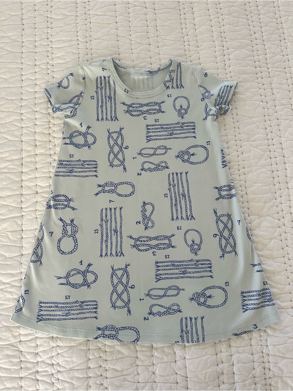 Girls Beaufort Bonnet Polly Play Dress with Blue Rope Print Size 5